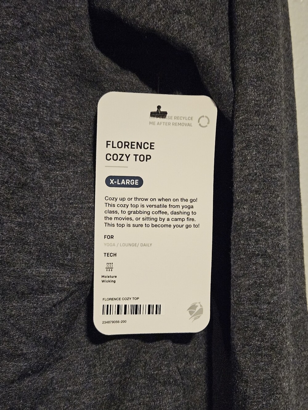 Phoenix Florence Cozy Draped Cowl-Neck Top Size X-Large NWT - Picture 10 of 11